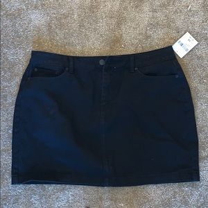 Black jean skirt